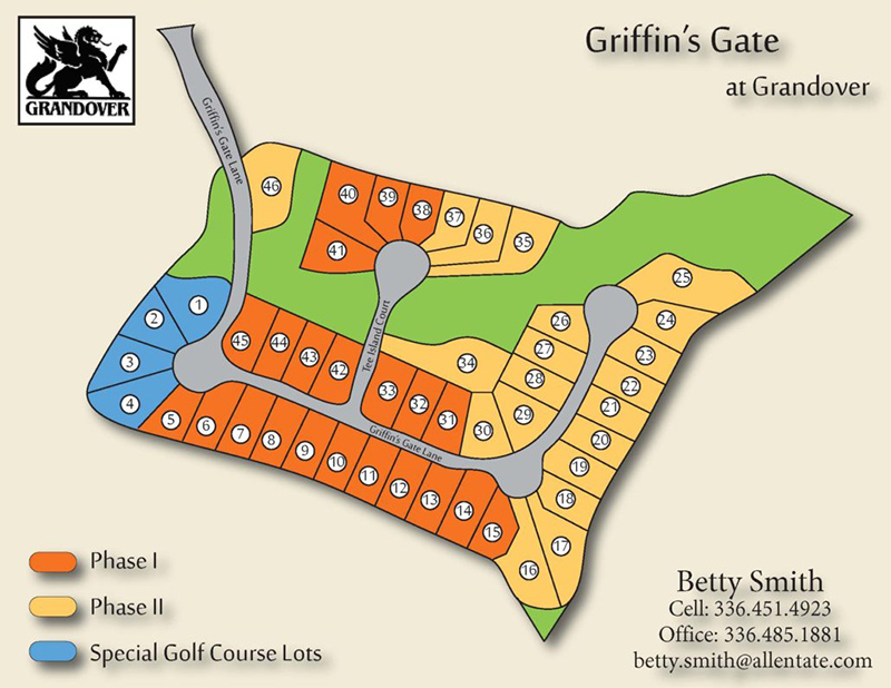 Grandover Realty - Griffin's Gate at Grandover - SiteMap