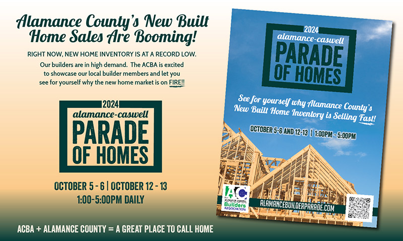 Alamance Caswell Parade of Homes - Fall 2024